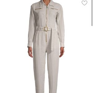 We wore what linen utility jumpsuit